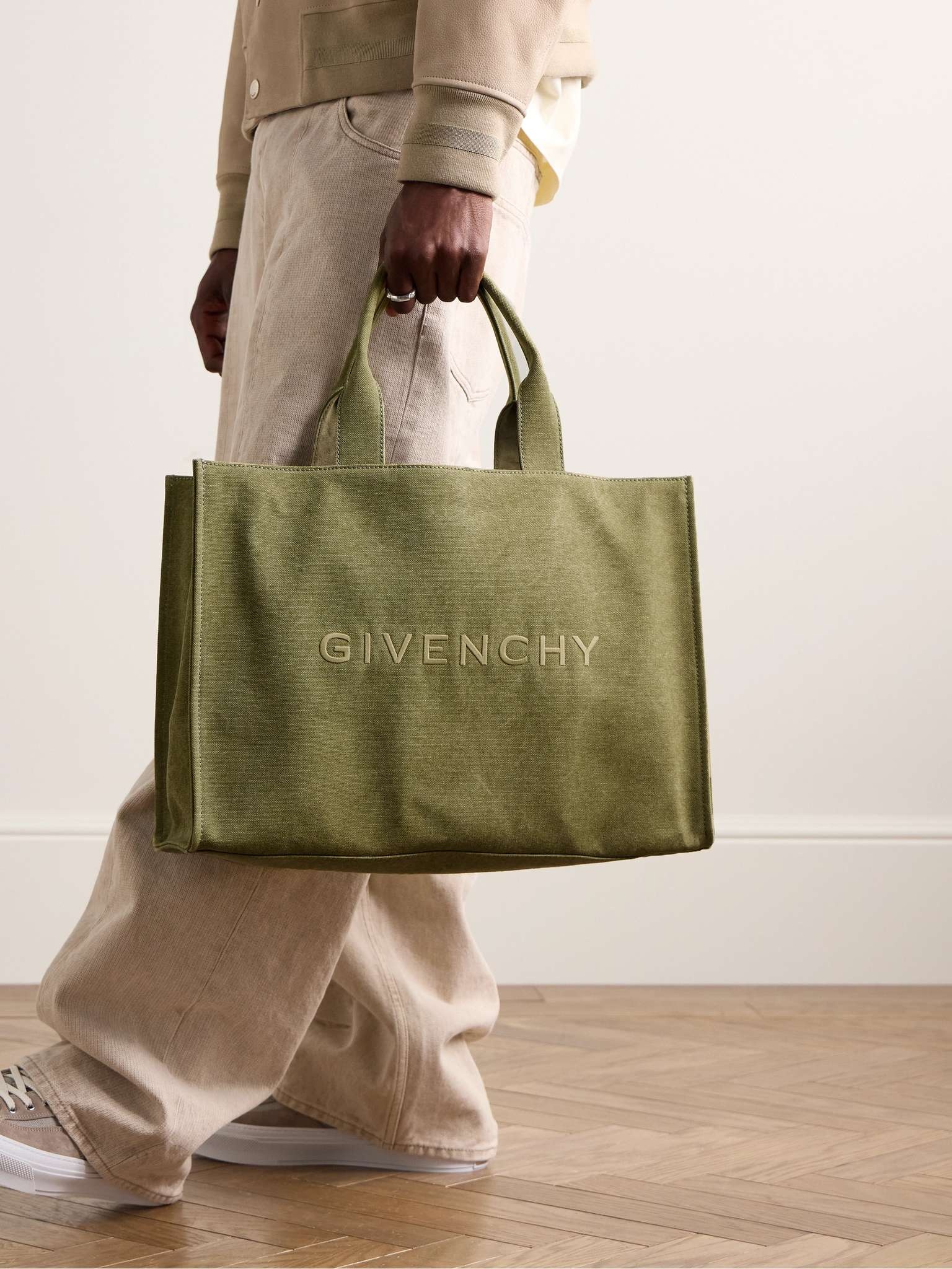 Logo-Embroidered Canvas Tote Bag - 2