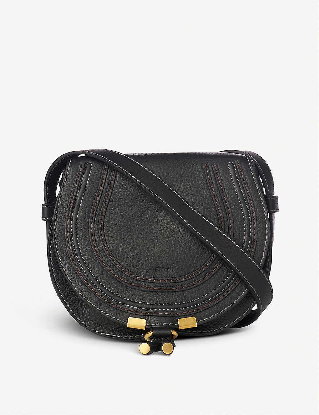 Marcie small leather saddle bag - 1