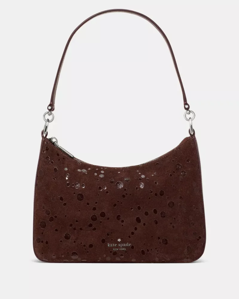 Margot Suede Dots Medium Shoulder Bag - 1