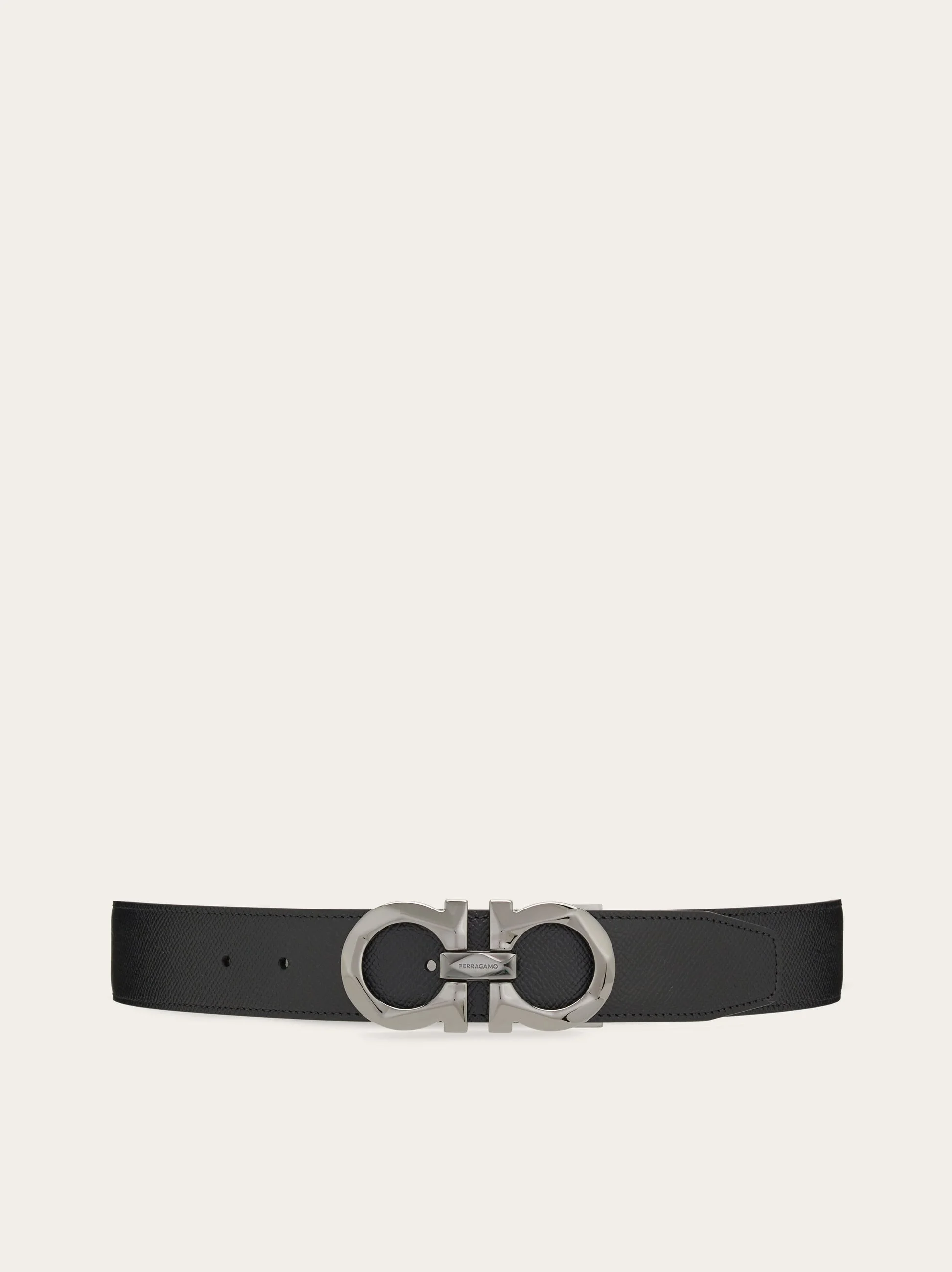 Reversible and adjustable Gancini belt - 1
