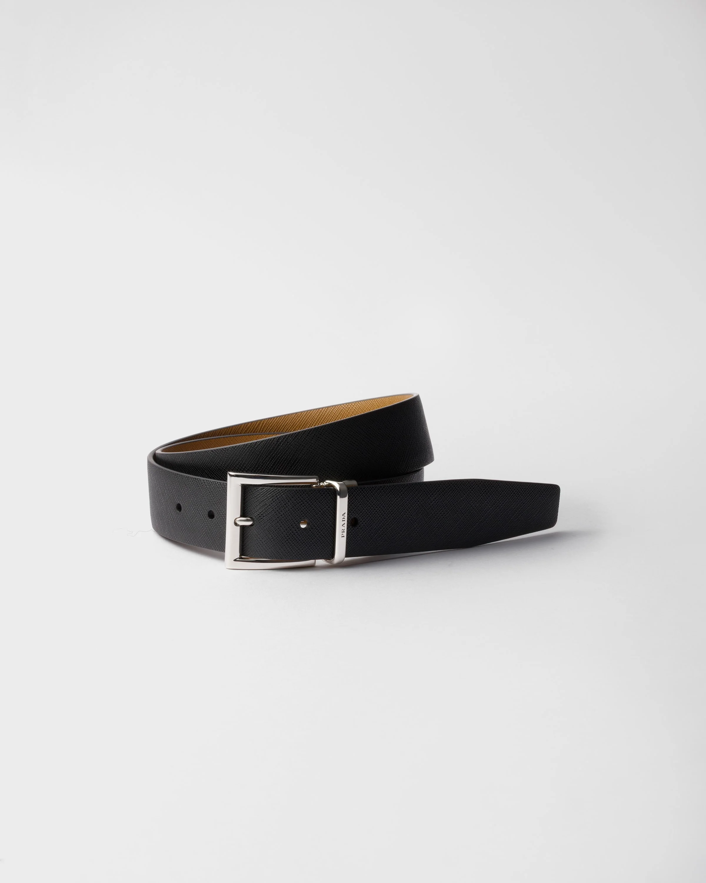 Saffiano Leather Reversible Belt - 1