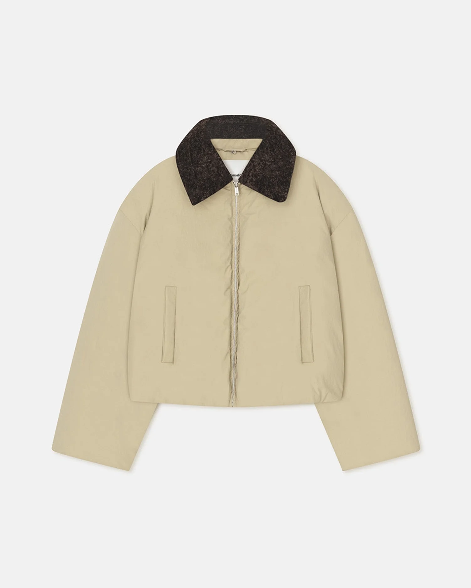 Faux Fur and Tech Nylon Jacket - 1