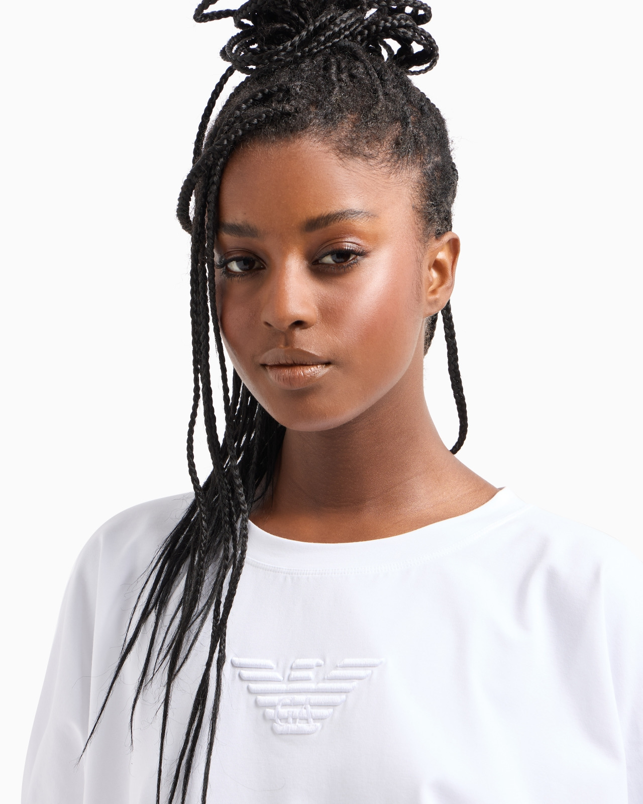 ASV organic stretch jersey T-shirt with eagle embroidery - 5