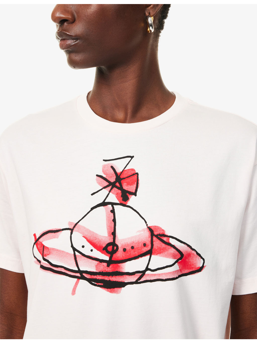 Drawn Orb Classic Cotton-Jersey T-Shirt - 5