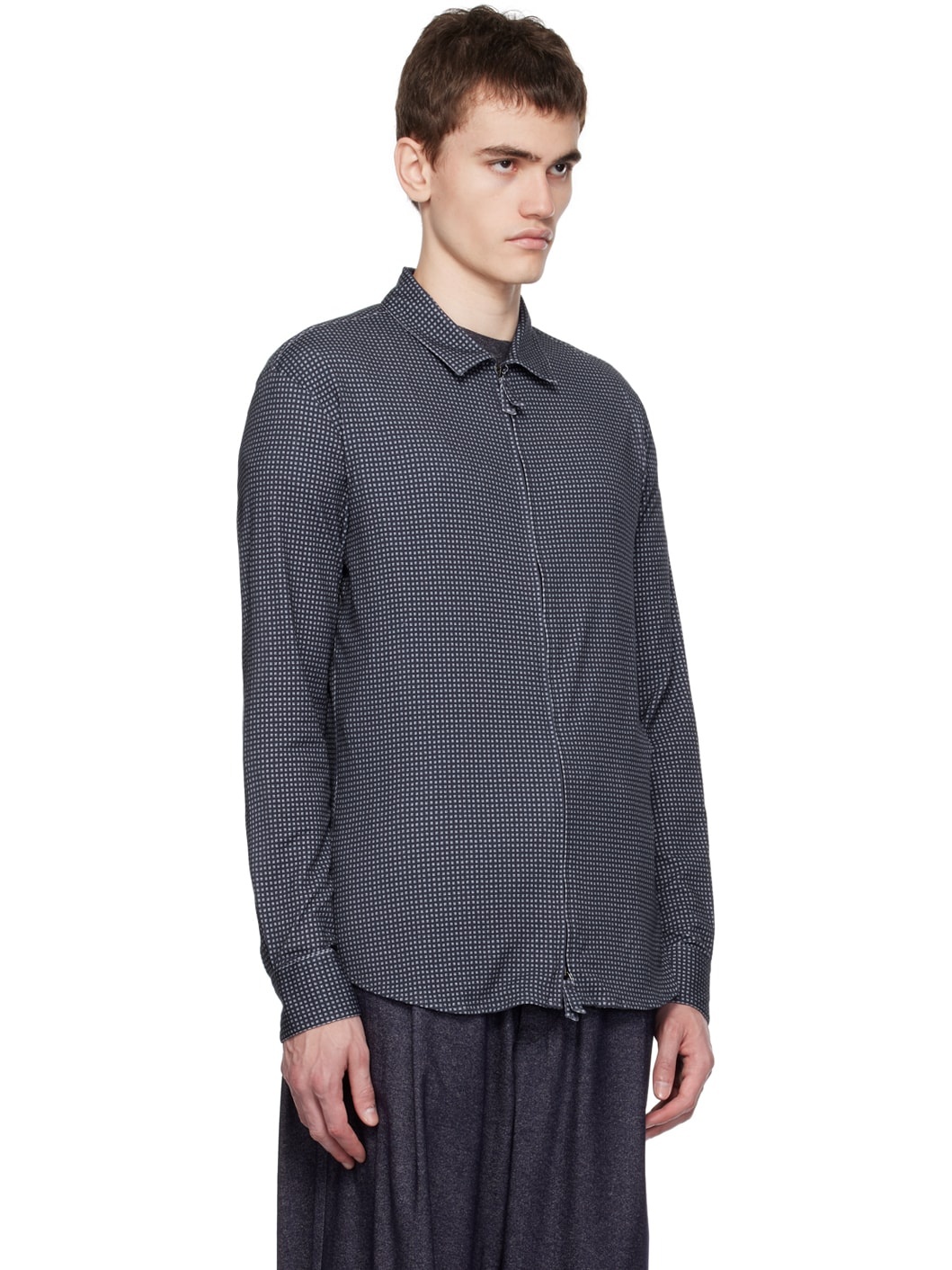 Navy Zip Shirt - 2