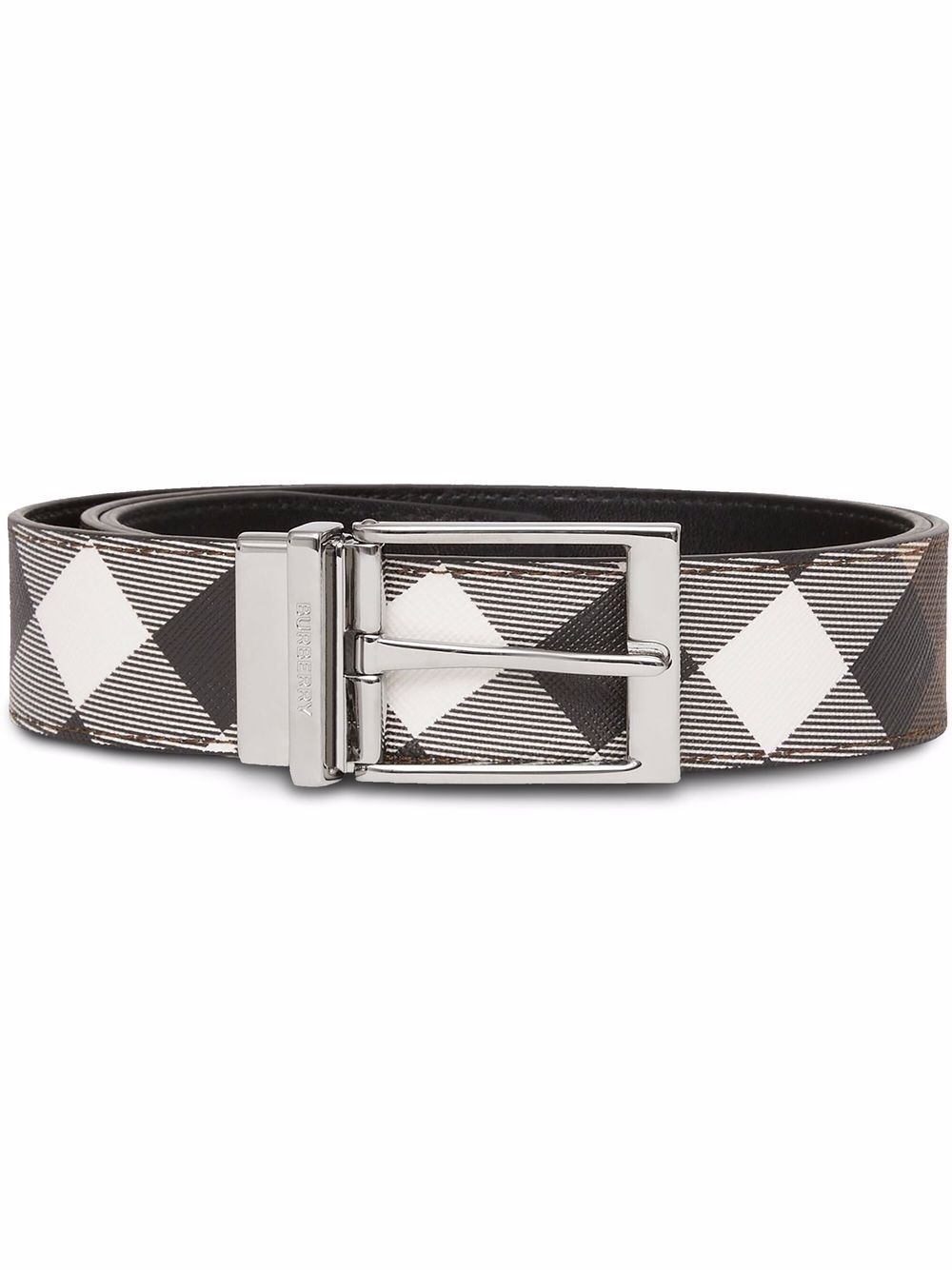 reversible check-print belt - 1