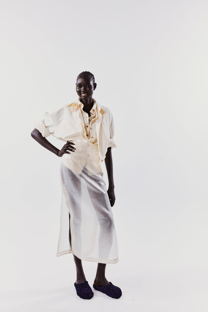 TRIPLE TROMPE-L’OEIL SHIRT ECRU 13