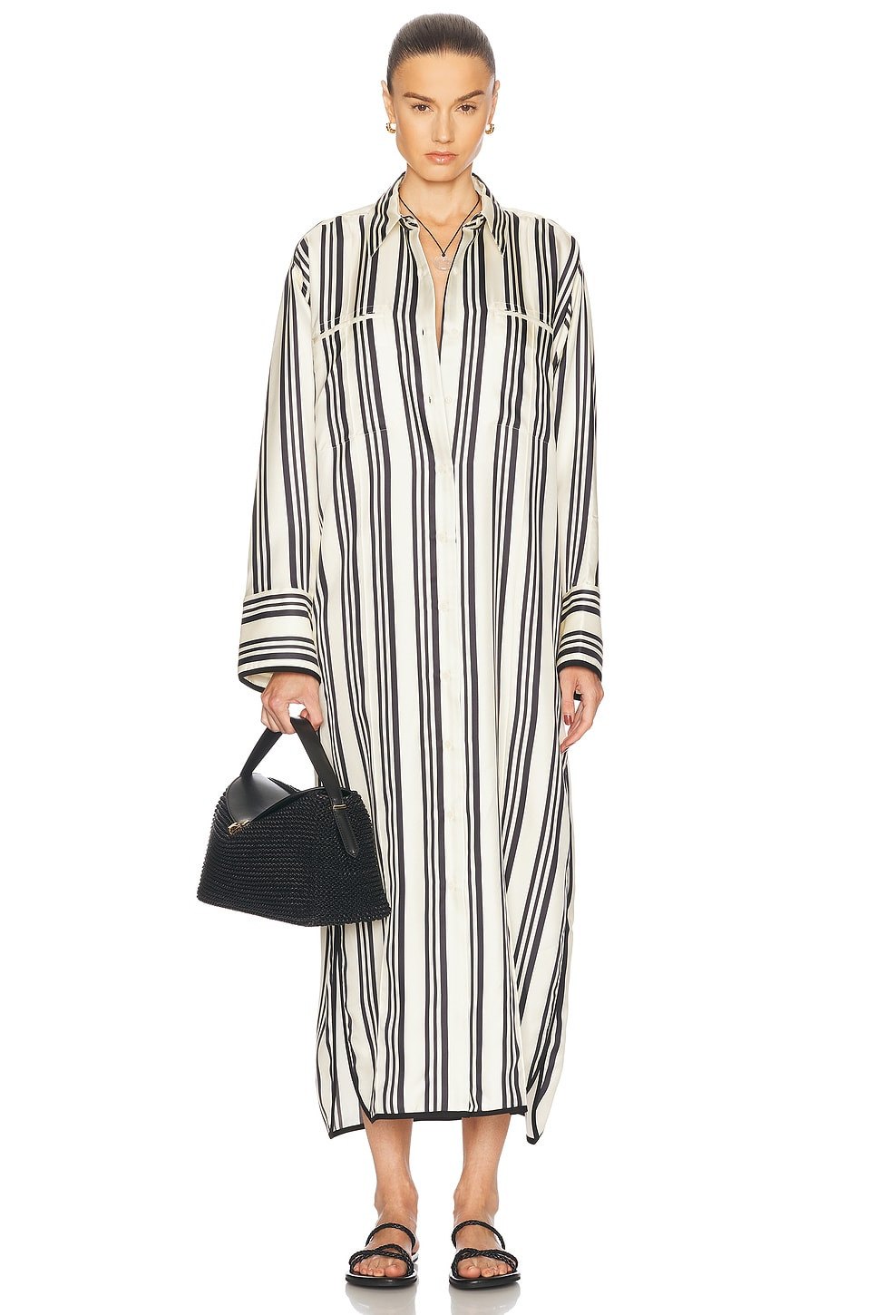 Viviana Stripe Shirt Dress - 2