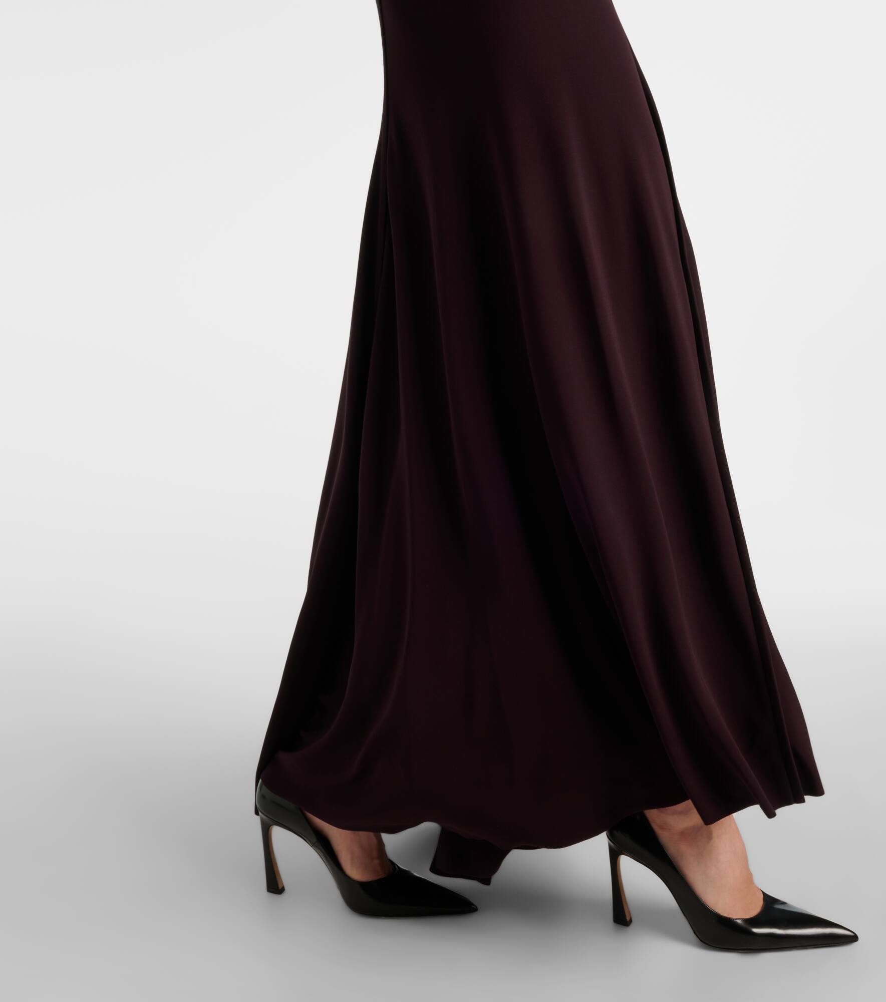 Twist-detail jersey gown - 5