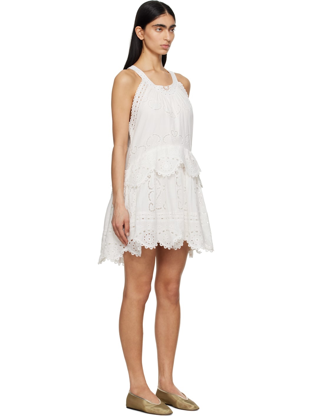 White Dahlia Tank Minidress - 2