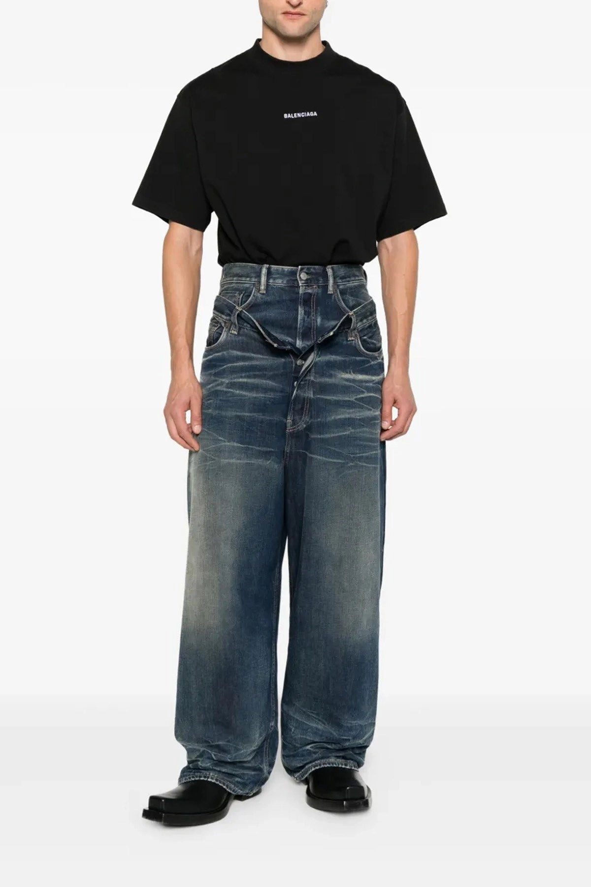 Balenciaga Men 'New Balenciaga Back' T-Shirt - 2