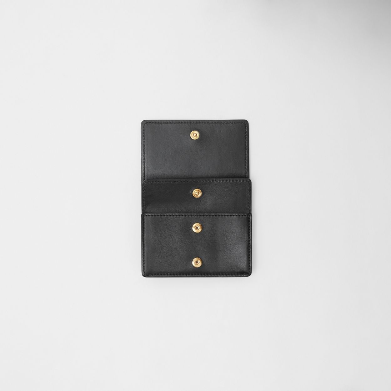 Grainy Leather Card Case with Detachable Strap - 9