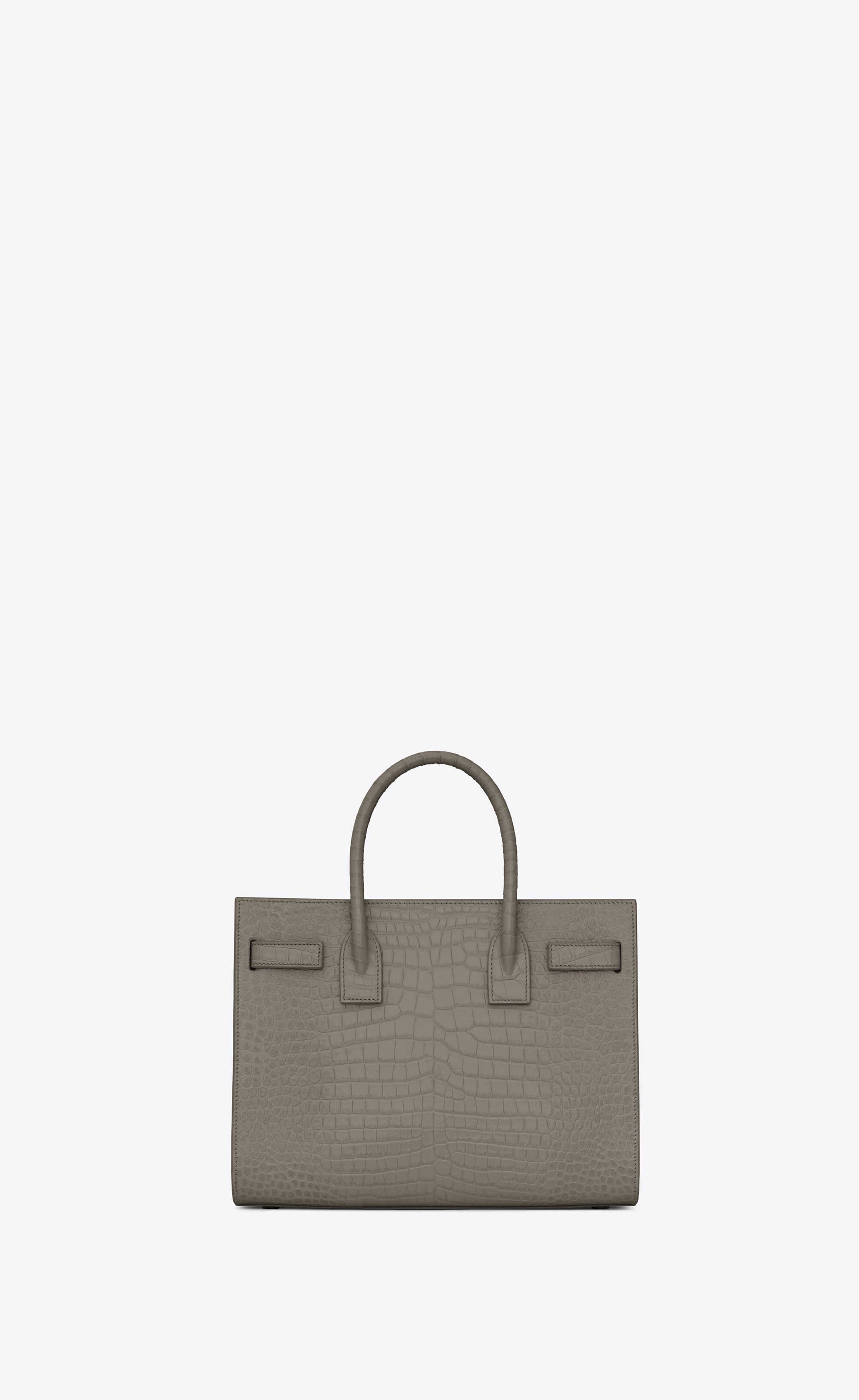 classic sac de jour baby in crocodile-embossed shiny leather - 3