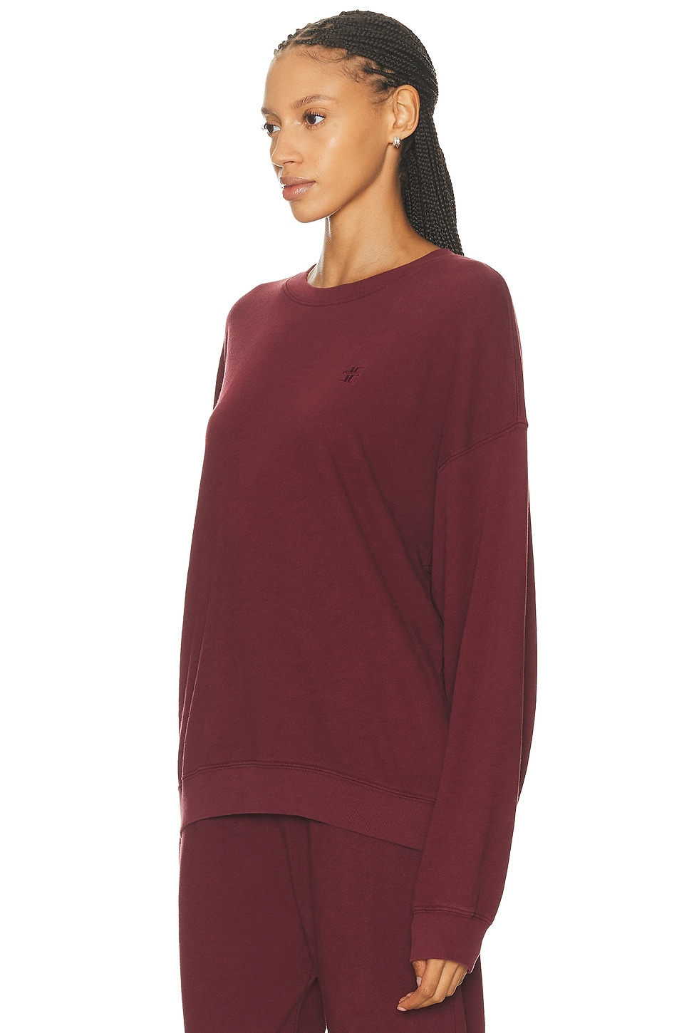 Oversized Lightweight French Terry Crewneck Sweatshirt - 2
