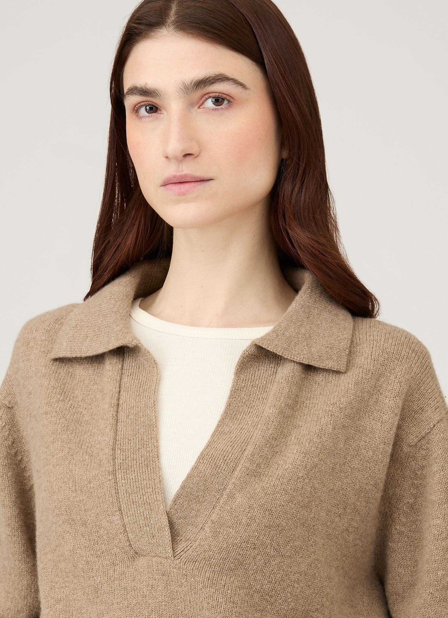 Lambswool Polo Neck Jumper - 4