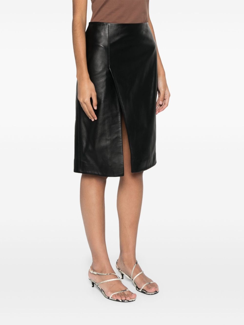slit-detail skirt - 3