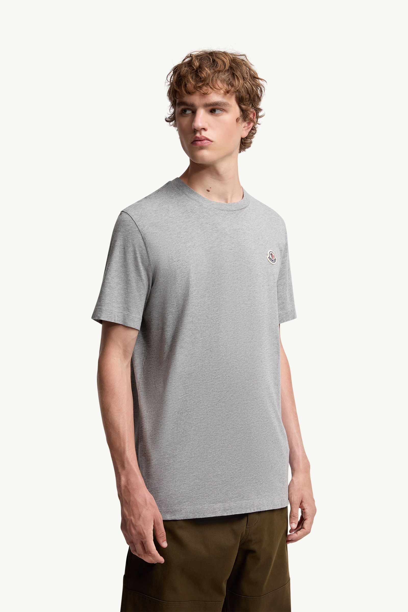 Logo Patch Cotton T-Shirt (Pack of Three) - 3