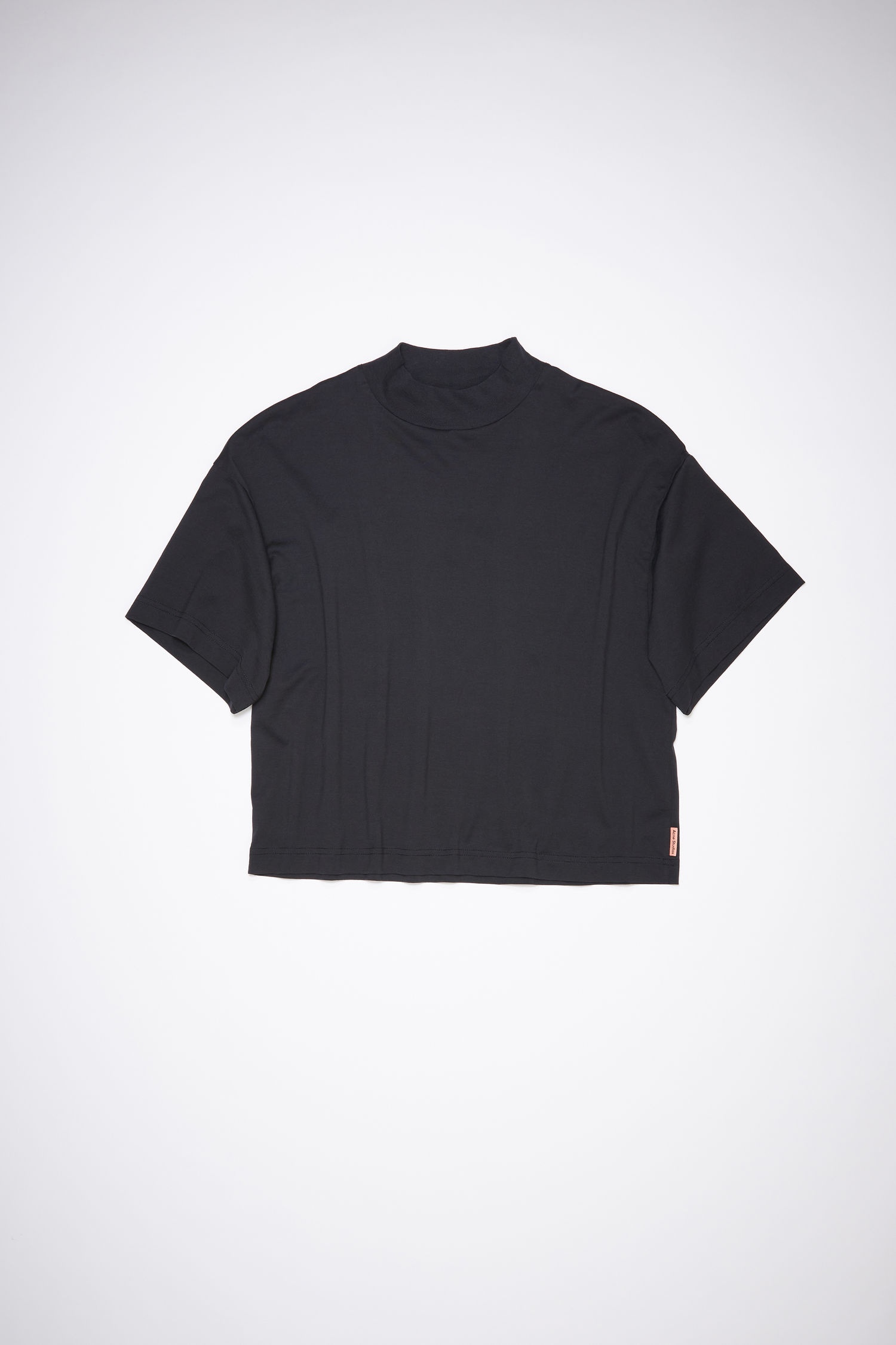 Boxy cropped t-shirt - Black - 4