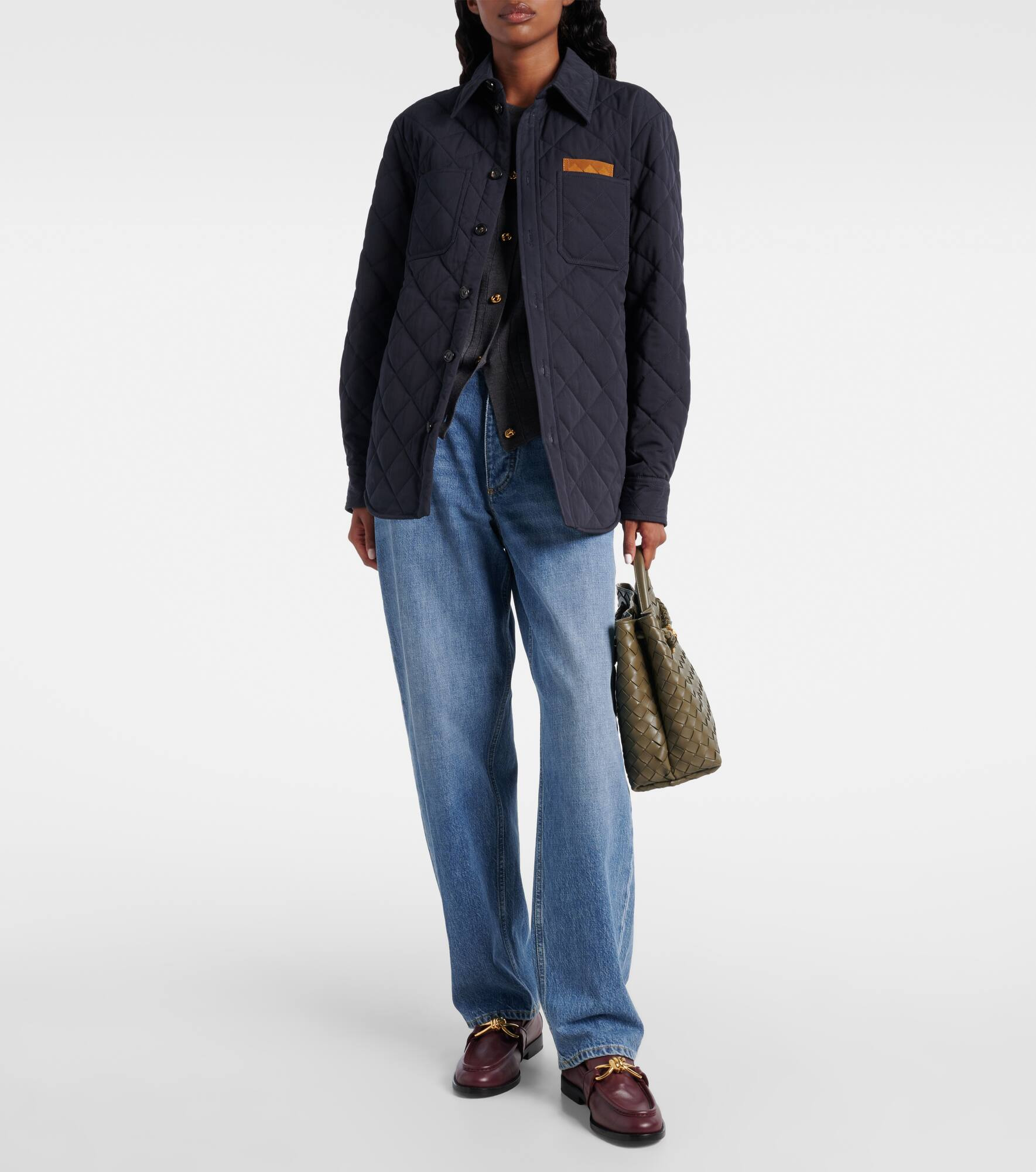 Quilted cotton-blend overshirt - 2