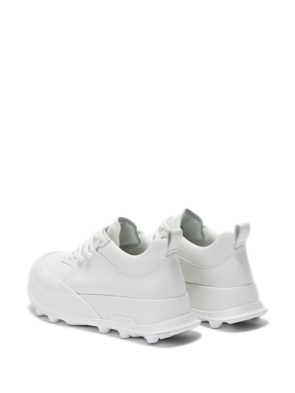 tonal leather sneakers - 3