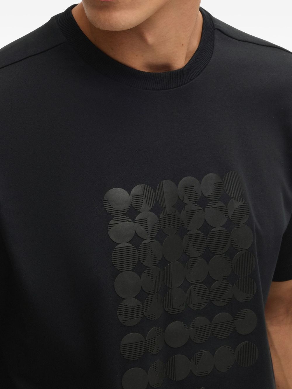 geometric-print T-shirt - 5