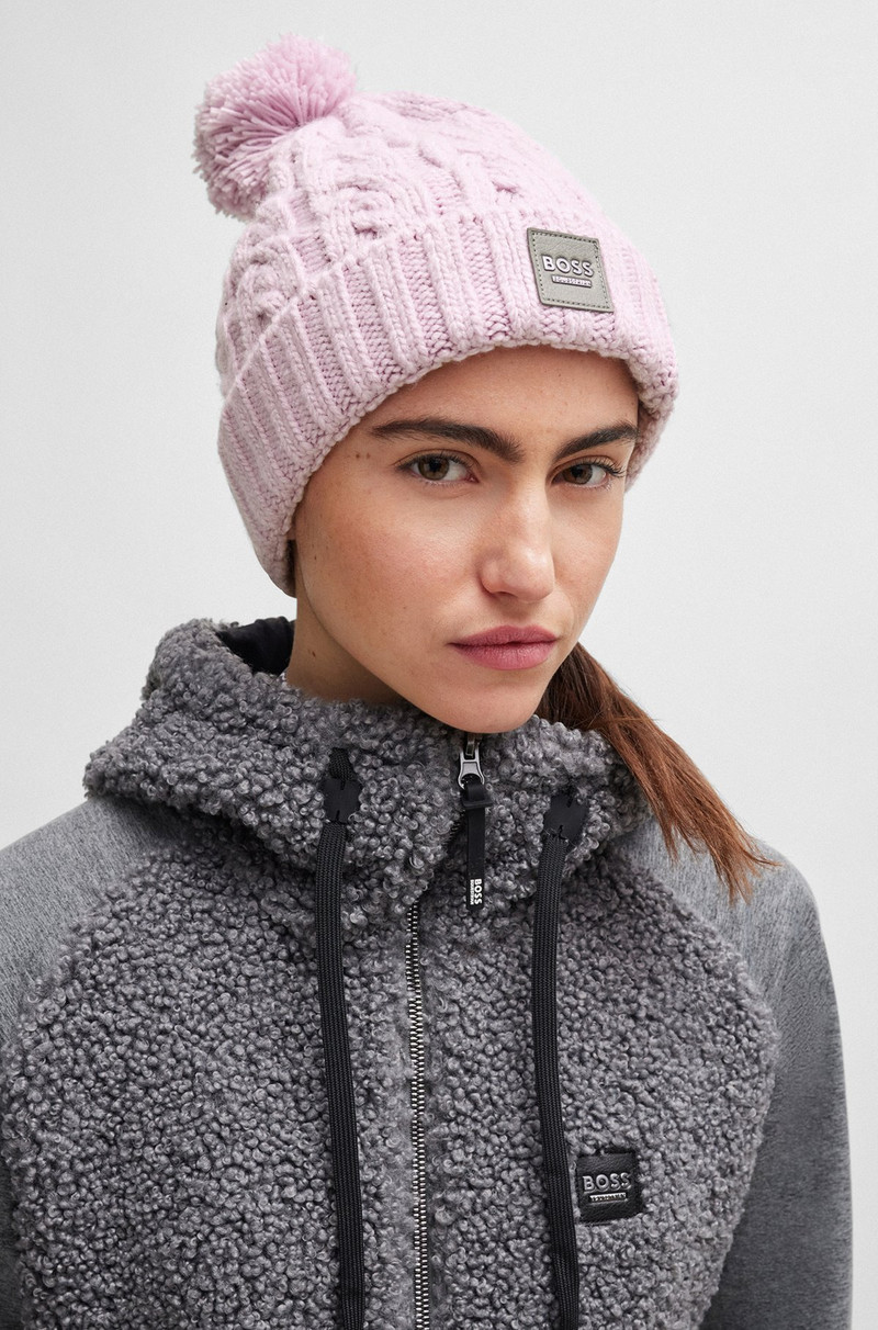 EQUESTRIAN LIGHTWEIGHT BOBBLE HAT WITH FLEECE INNER 4
