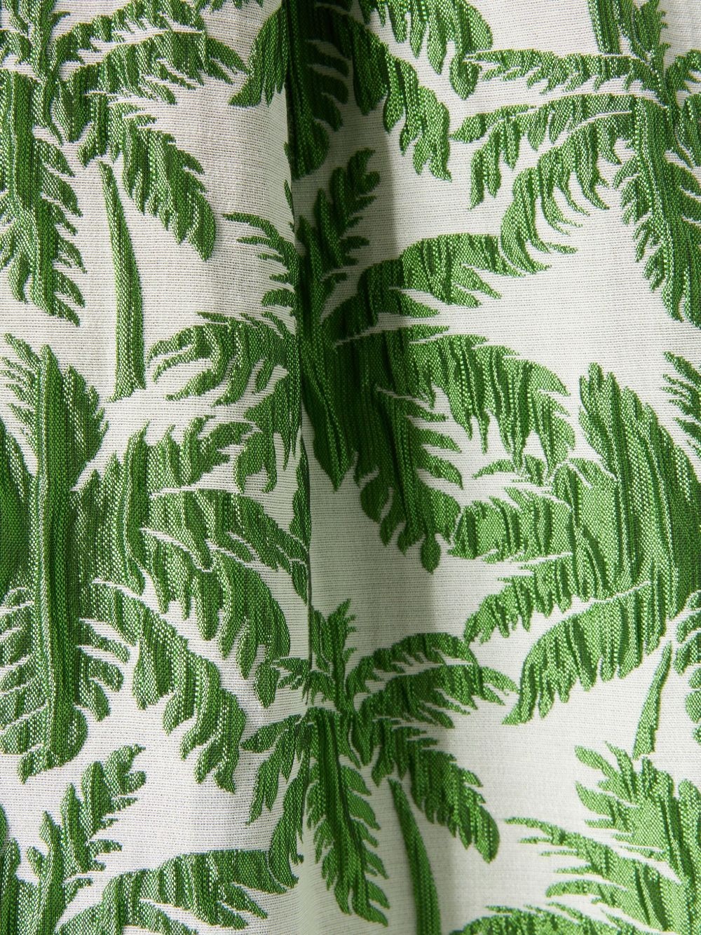 Filter palm-print strapless midi dress - 4