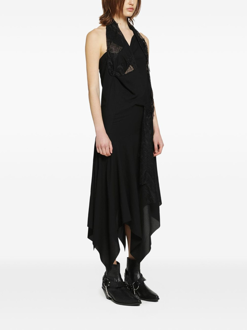 Junya Watanabe asymmetric lace-panel dress outlook