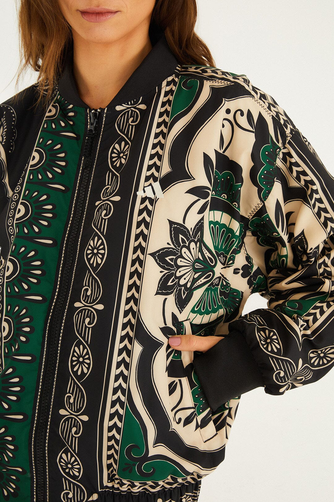 Borboho Scarves Black Adidas Jacket - 3