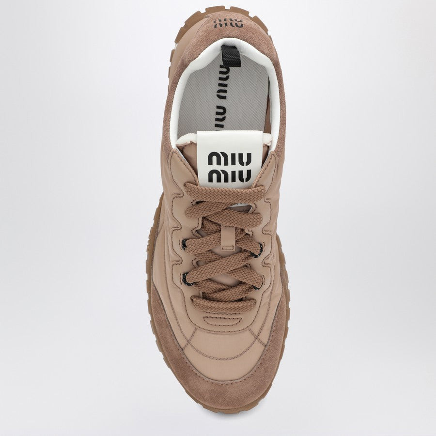 MIU MIU TYRE AND SUEDE SNEAKER - 3