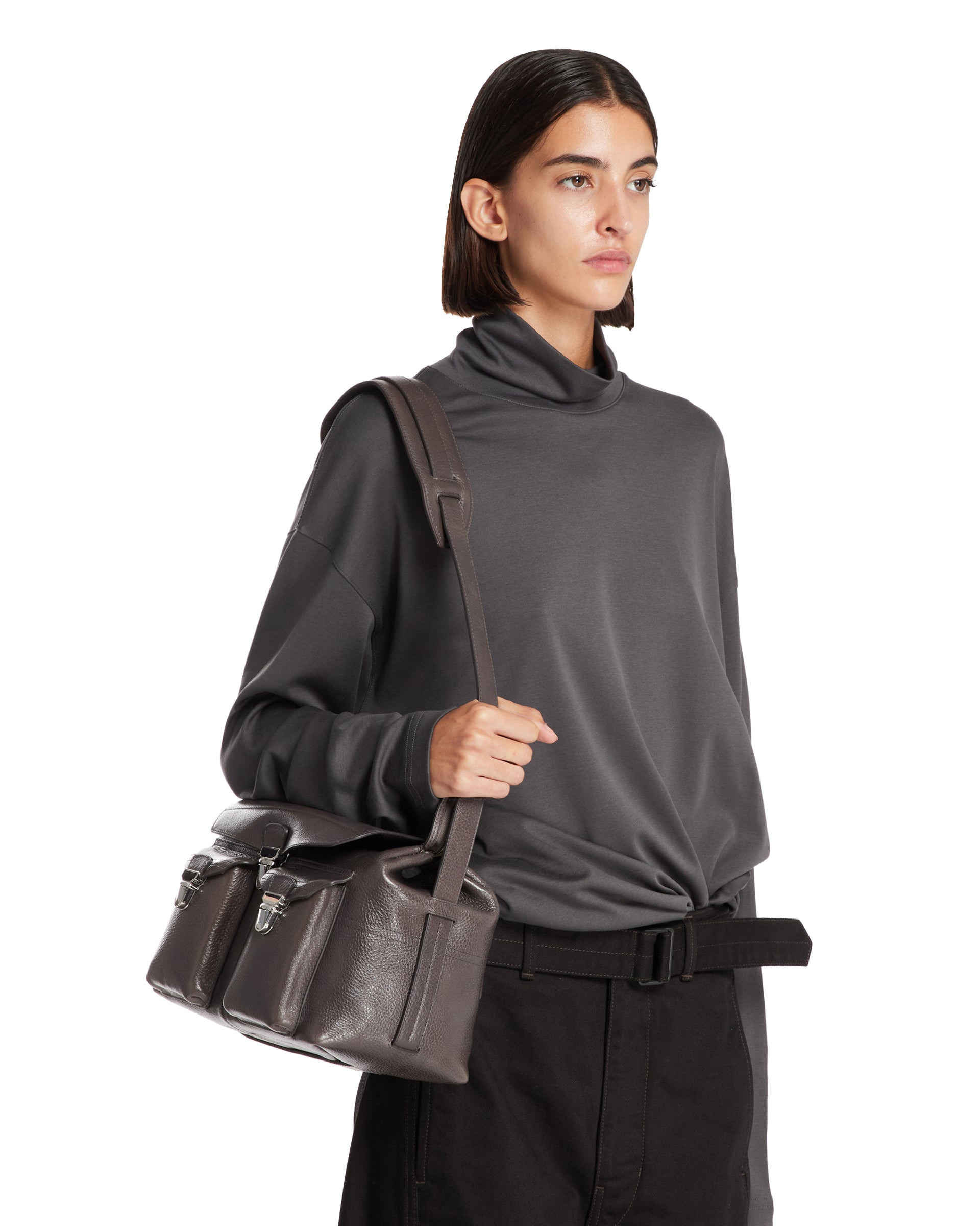 Gray Medium Gear Shoulder Bag - 3