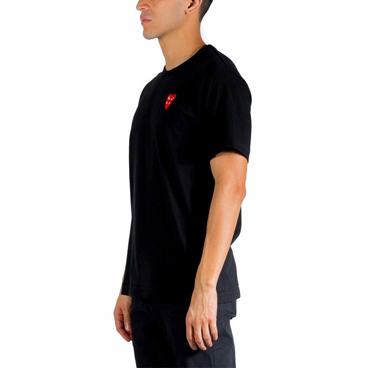 COMME des GARCONS PLAY Basic T-Shirt Red Family Heart 'Black' AZ-T288-051-1 - 4