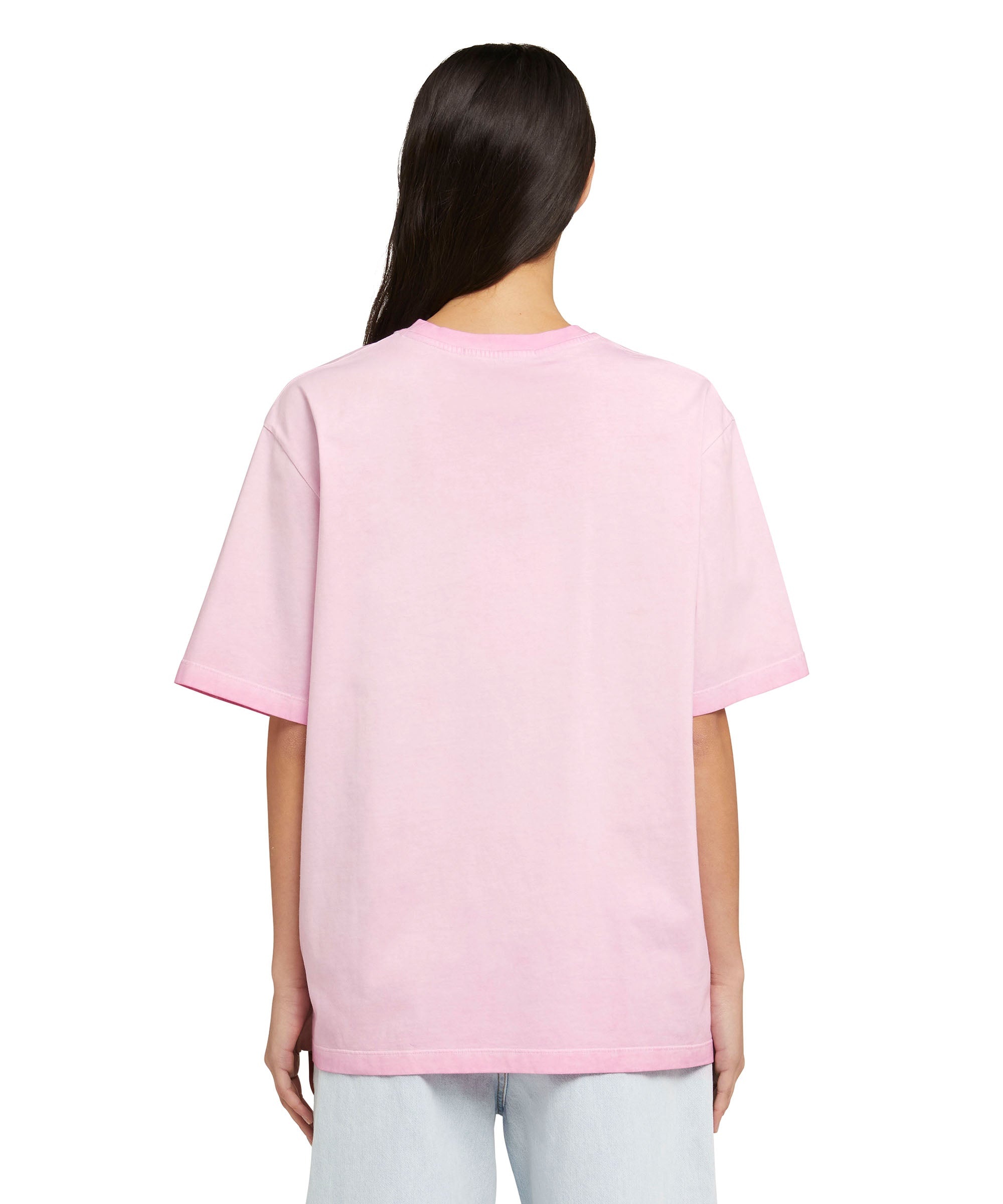 T-Shirt with faded treatment and embroidered logo - 3