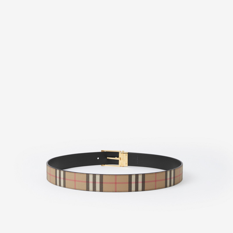 Burberry Reversible Vintage Check and Leather Belt outlook