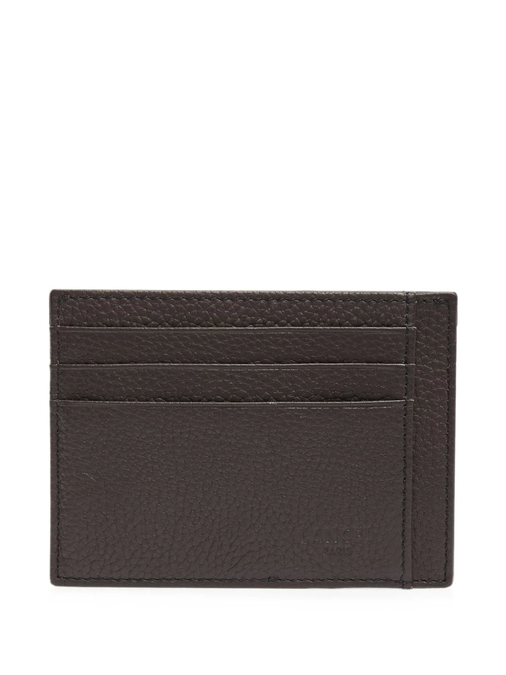 Leon grained leather cardholder - 1