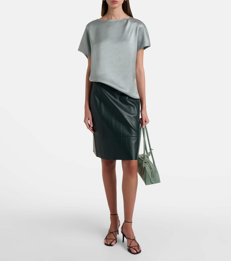 Vince Leather pencil skirt outlook
