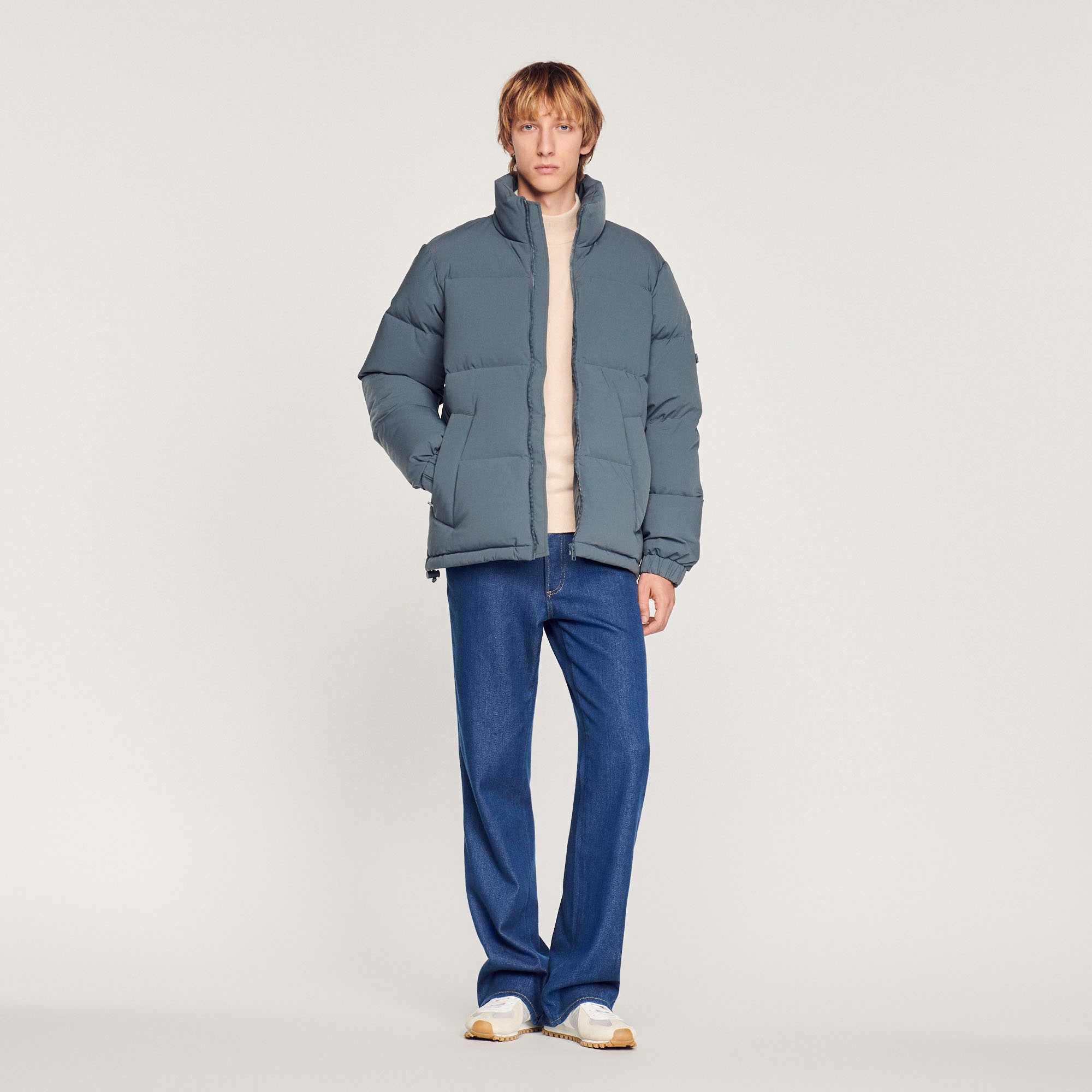 Oversized technical fabric padded jacket - 2