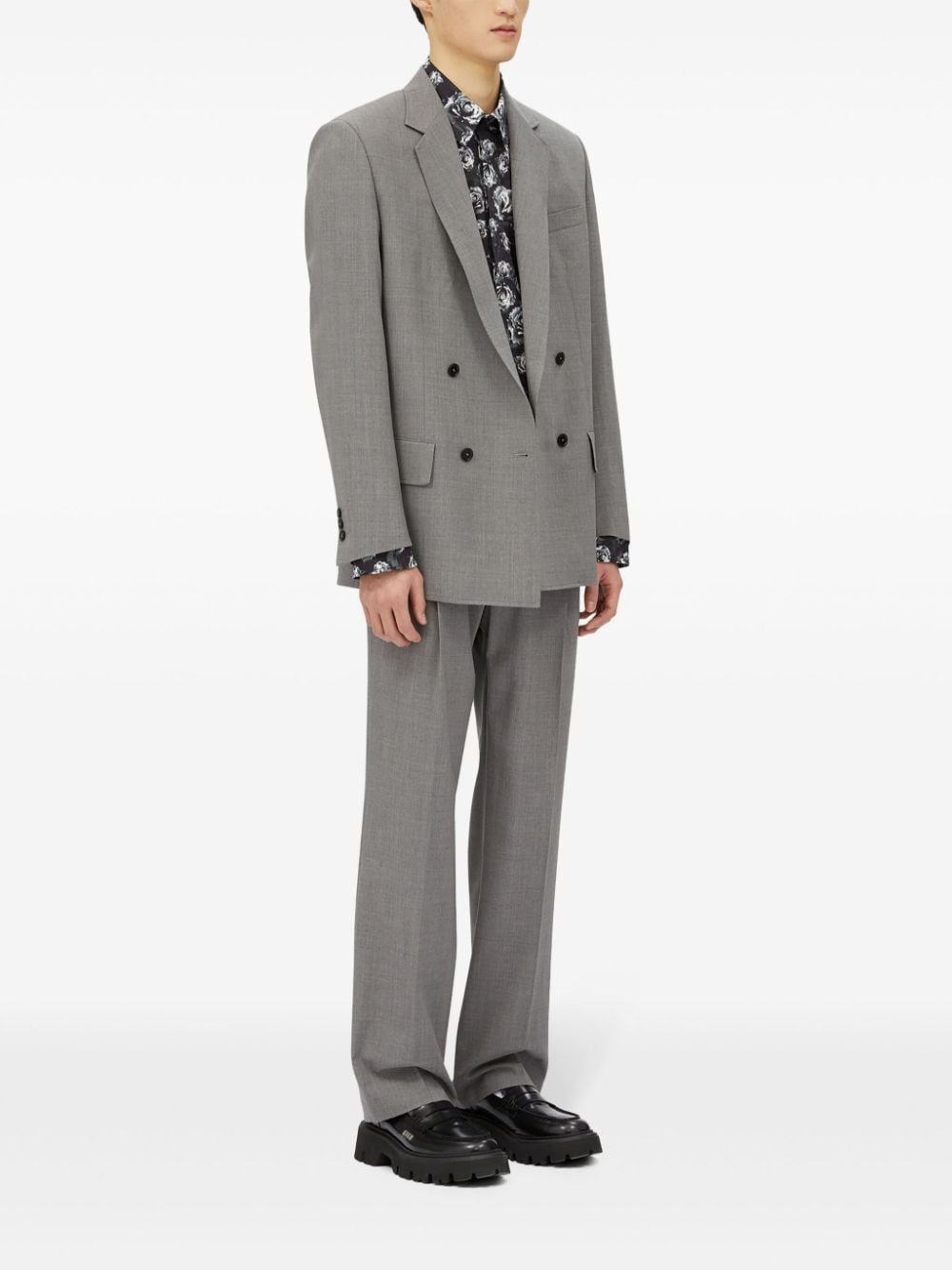 pressed crease classic tailored trousers - 3