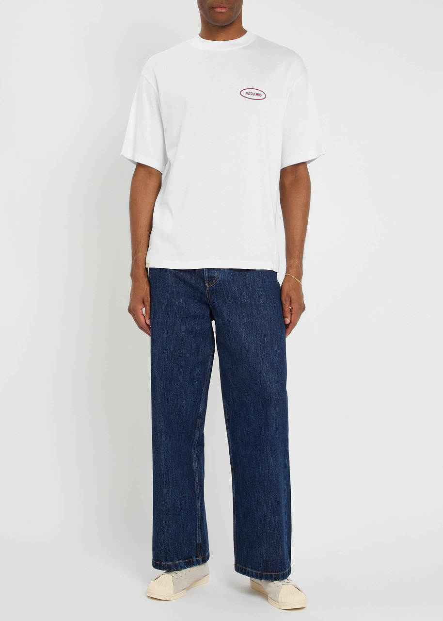 Jacquemus Le T-shirt Logo-embroidered Cotton T-shirt - 4