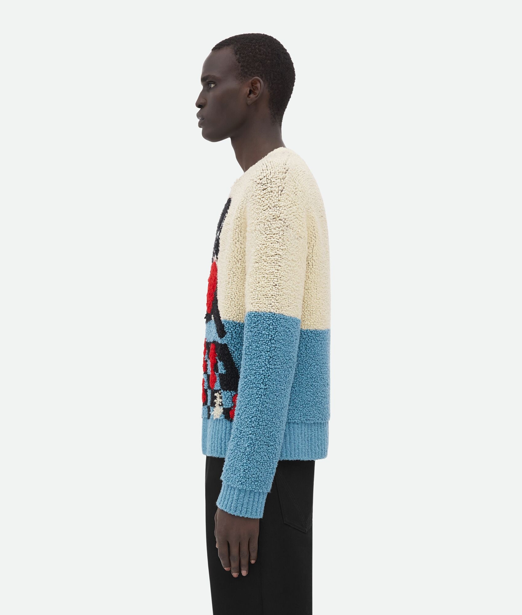 Heavy Wool Jacquard John John Sweater - 2