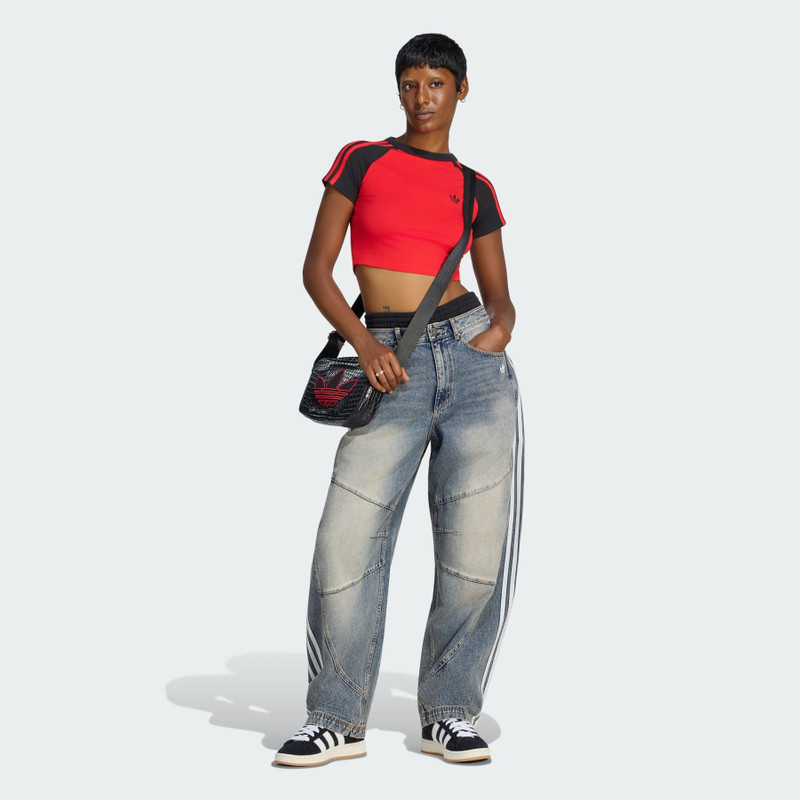 DENIM BARREL PANTS 4