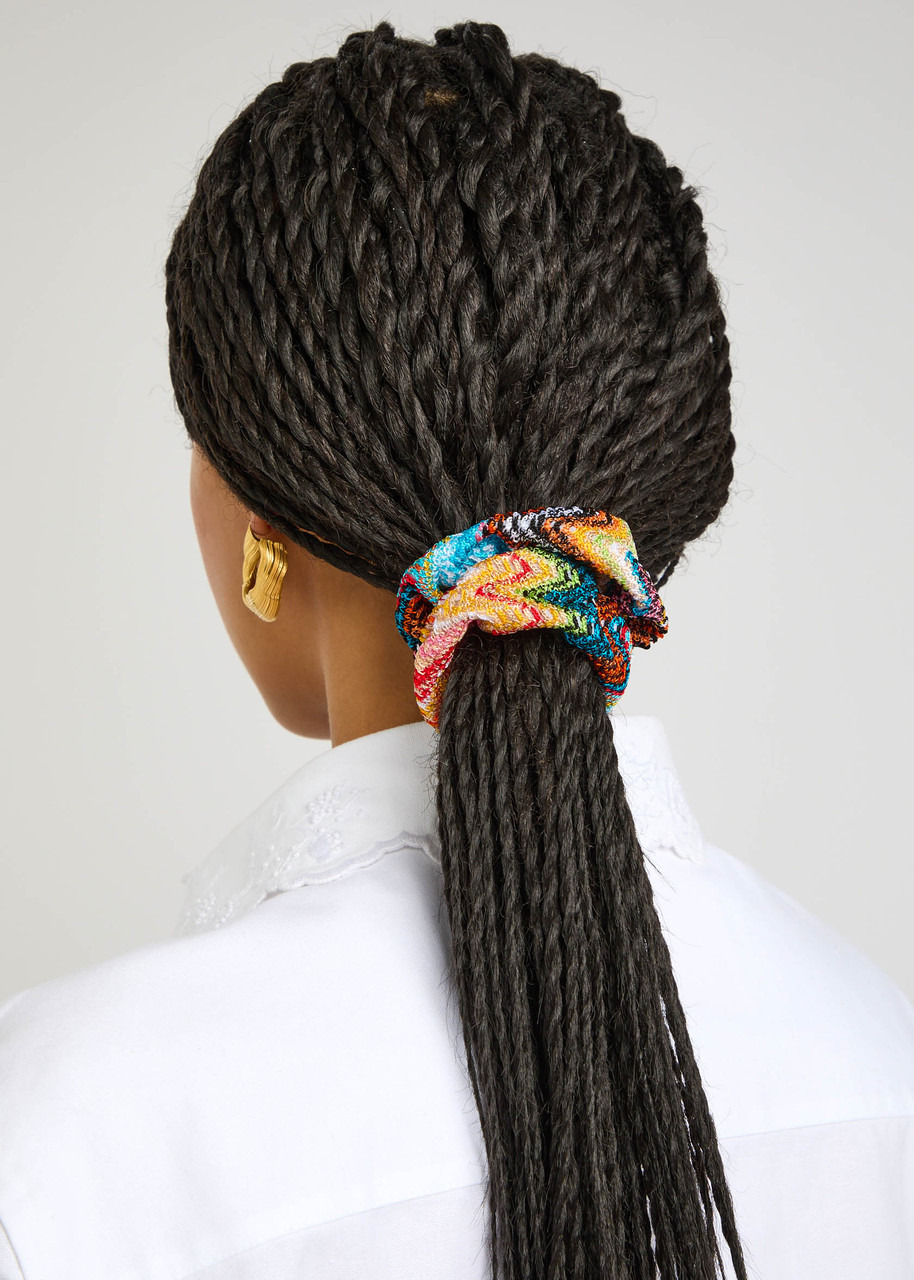 Missoni Zigzag-intarsia Knitted Scrunchie - 2