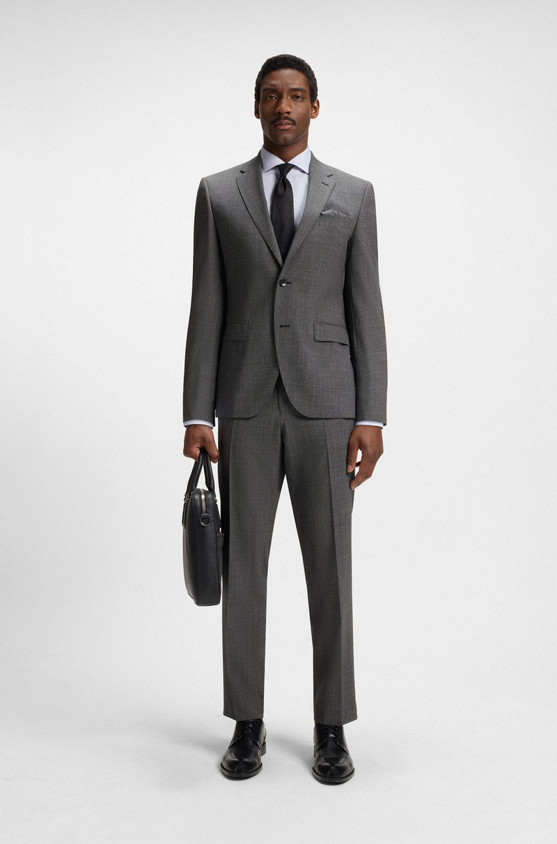 BOSS REGULAR-FIT SHIRT IN STRUCTURED DOBBY COTTON outlook