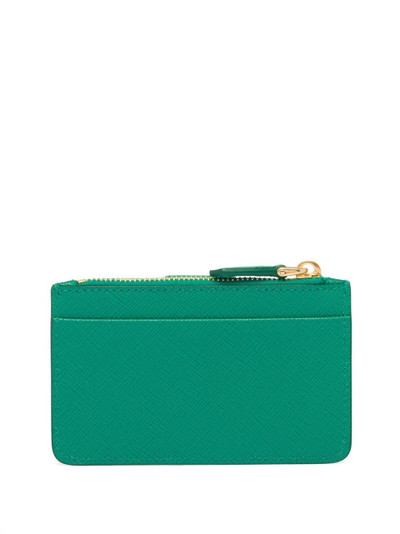 Prada logo-plaque zip-fastening purse outlook