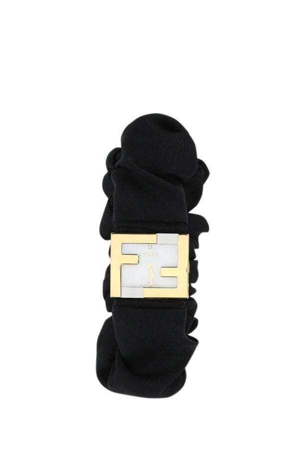 FENDI Fendi Women Stainless Steel And Black Nylon Fendimania