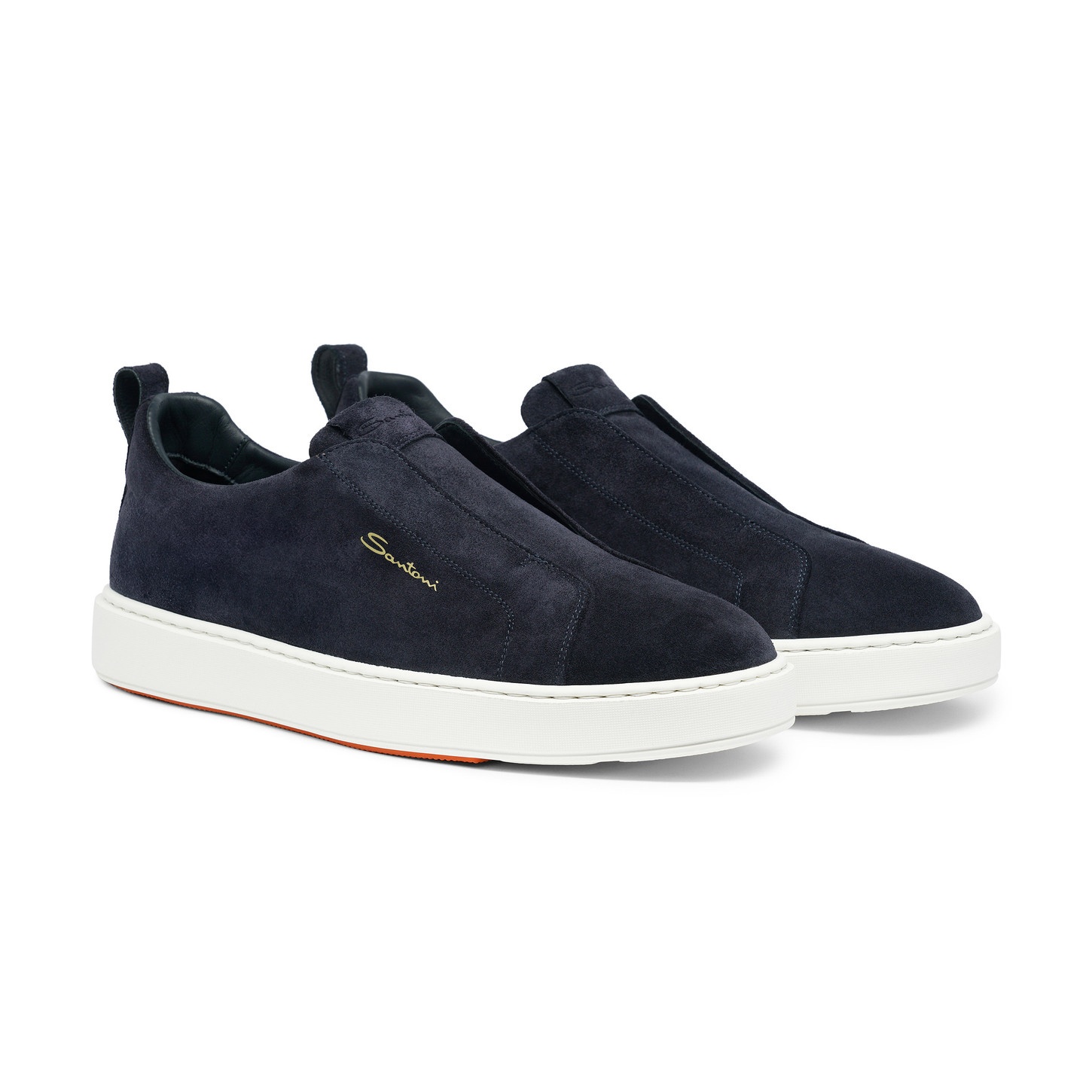 Men's blue suede slip-on sneaker - 3