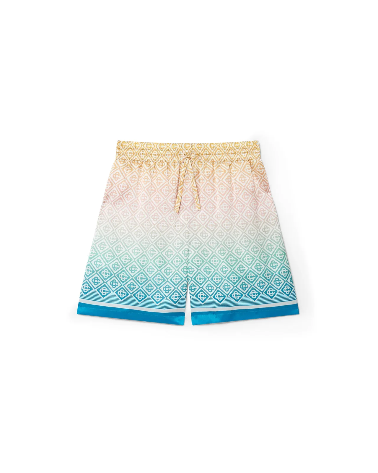 Gradient Monogram Silk Shorts - 1