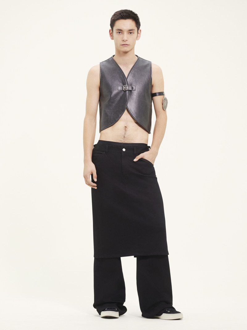 courrèges ELLIPSE LEATHER VEST outlook