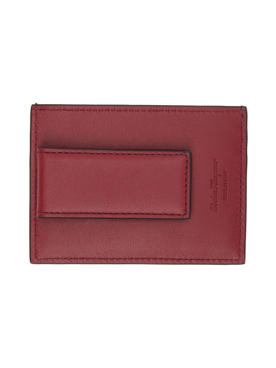 Black & Red Gancini Card Holder - 2