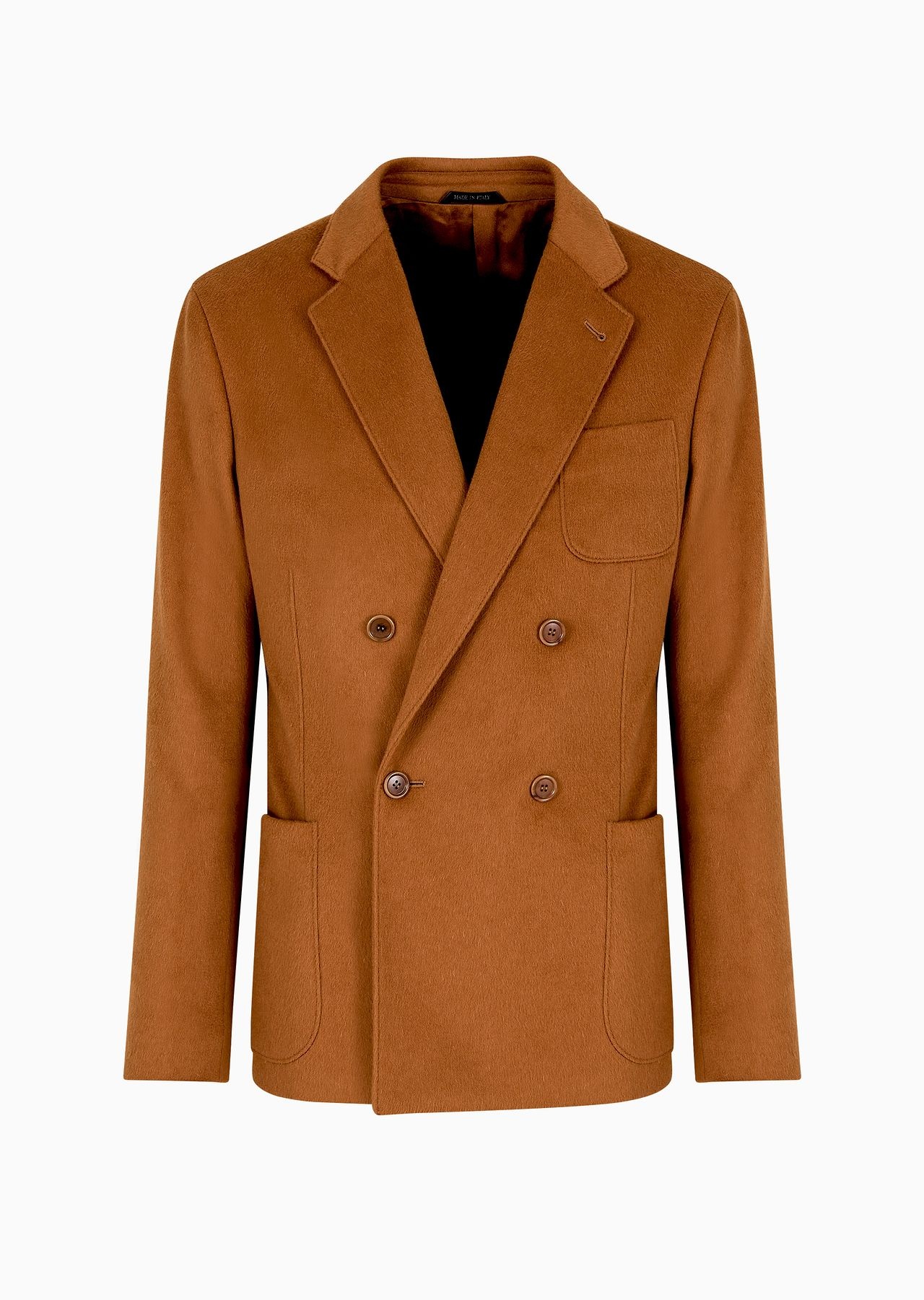 Giorgio Armani Vicuña double-breasted jacket in pure lightweight vicuña cloth - 1